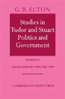 G. R. Elton, Geoffrey R. Elton - Studies in Tudor and Stuart Politics and Government