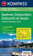 Kompass Karten: Kompass Karte Sextner Dolomiten (1 : 50.000). Dolomiti di Sesto (1 : 50.000)