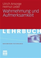 ANSORG, Ulric Ansorge, Ulrich Ansorge, Leder, Helmut Leder - Wahrnehmung und Aufmerksamkeit