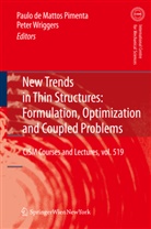 Paol de Mattos Pimenta, Paolo de Mattos Pimenta, Wriggers, Wriggers, Peter Wriggers - New Trends in Thin Structures: Formulation, Optimization and Coupled Problems
