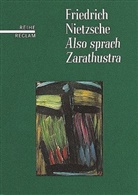 Friedrich Nietzsche - Also sprach Zarathustra