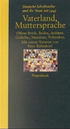 Michael Krüger, Michael Krüger u a, Susanne Schüssler, Winfrie Stephan, Winfried Stephan, Klaus Wagenbach - Vaterland, Muttersprache