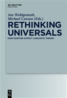 Cysouw, Cysouw, Michael Cysouw, Ja Wohlgemuth, Jan Wohlgemuth - Rethinking Universals