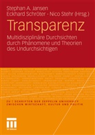 Stephan A. Jansen, Eckhar Schröter, Eckhard Schröter, Nico Stehr - Transparenz
