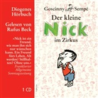 Ren Goscinny, René Goscinny, Jean J Sempé, Jean-Jacques Sempé, Rufus Beck - Der kleine Nick im Zirkus, 1 Audio-CD (Audiolibro)