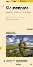 Bundesamt für Landestopografie swisstopo, Bundesam für Landestopografie swisstopo, Bundesamt für Landestopografie swisstopo - Landeskarte der Schweiz: Klausenpass