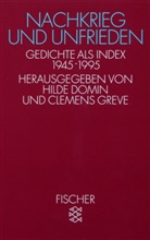 Clemens Greve, Hild Domin, Hilde Domin, Greve, Greve, Clemens Greve - Nachkrieg und Unfrieden