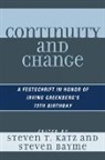 Steven Katz, Steven/ Bayme Katz, Steven Bayme, Steven T Katz, Steven T. Katz - Continuity and Change