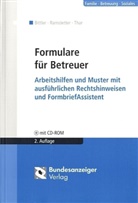 Susann Bittler, Susanne Bittler, Michae Ramstetter, Michael Ramstetter, Jürgen Thar, Susanne Bittler... - Formulare für Betreuer, m. CD-ROM