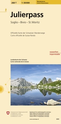 Bundesam für Landestopografie swisstopo, Bundesamt für Landestopografie swisstopo - Landeskarte der Schweiz: Julierpass (Pass dal Güglia) - Bivio - Bergell - Oberengadin