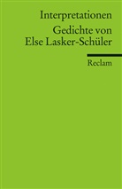 Else Lasker-Schüler, Lerme, Lermen, Birgi Lermen, Birgit Lermen, Mott... - Gedichte von Else Lasker-Schüler