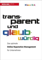 Klaus Eck - Transparent und glaubwürdig