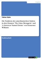Tobias Hahn - Die Funktion des amerikanischen Südens in den Dramen 'The Glass Menagerie' und 'A Streetcar Named Desire' von Tennessee Williams