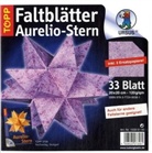 Faltblätter Aurelio-Stern, Batikpapier Barock lila, Papierset