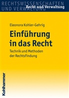 Eleonora Kohler-Gehrig, Eleonora Kohler-Gehring - Einführung in das Recht