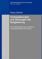 Klaus Derfuß, Jör Littkemann, Jörn Littkemann - Voraussetzungen und Wirkungen der Budgetierung
