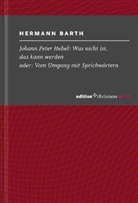 Hermann Barth, Johann P. Hebel, Johann Peter Hebel - Was nicht ist, das kann werden