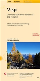 Bundesamt für Landestopografie swisstopo, Bundesam für Landestopografie swisstopo, Bundesamt für Landestopografie swisstopo - Landeskarte der Schweiz: Visp