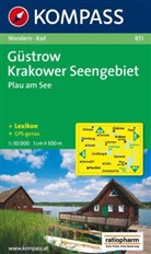 Kompass Karten: Kompass Karte Güstrow, Krakower Seengebiet, Plau am See