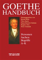 The Buck, Theo Buck, Hans-Dietrich Dahnke, Hans-Dietrich Dahnke u a, Regine Otto, Peter Schmidt... - Goethe-Handbuch - Bd. 4/1: Personen, Sachen, Begriffe, A-K. Tl.1