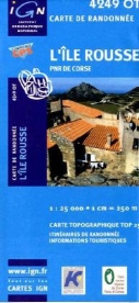 4249 OT, XXX - IGN Karten, Carte de randonnée - Bl.4249OT: **4249OT L'ILE ROUSSE PNR DE LA CORSE
