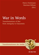 Böhme, Böhme, Hartmut Böhme, Marc Formisano, Marco Formisano - War in Words