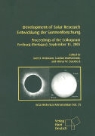 Hilmar W. Duerbeck, Alex D. Wittmann, Axel D. Wittmann, Gudrun Wolfschmidt - Entwicklung der Sonnenforschung. Development of Solar Research