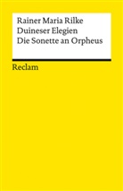 Rainer M Rilke, Rainer M. Rilke, Rainer Maria Rilke, Wolfra Groddeck, Wolfram Groddeck - Duineser Elegien / Die Sonette an Orpheus