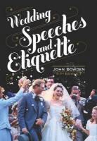 John Bowden - Wedding Speeches and Etiquette