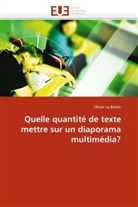 Olivier Le Bohec, Le Bohec-O - Quelle quantite de texte mettre