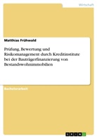 Matthias Frühwald - Prüfung, Bewertung und Risikomanagement durch Kreditinstitute bei der Bauträgerfinanzierung von Bestandswohnimmobilien