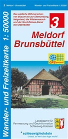 Wander- und Freizeitkarte - Bl.3: Wander- und Freizeitkarte Meldorf, Brunsbüttel
