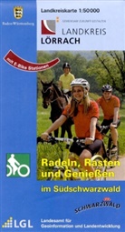 Landesamt für Geoinformation und Landentwicklung B, Landesam für Geoinformation und Landentwi, Lg - Topographische Landkreiskarten Baden-Württemberg: Topographische Landkreiskarte Baden-Württemberg Landkreis Lörrach