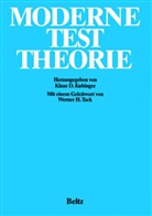 Klau D Kubinger, Klaus Kubinger, Klaus D. Kubinger - Moderne Testtheorie