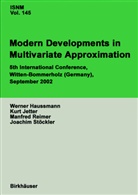 Werner Hau&szlig;mann, Kur Jetter, Kurt Jetter, Manfred Reimer, Manfred Reimer et al, Joachim St&iquest;ckler... - Modern Developments in Multivariate Approximation