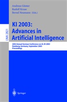 Andreas Günter, Rudolf Kruse, Bernd Neumann - KI 2003: Advances in Artificial Intelligence