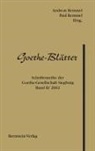Andrea Remmel, Andreas Remmel, Andreas / Remmel Remmel, Paul Remmel, Andreas Remmel, Paul Remmel - Goethe-Blätter