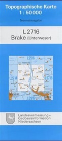Topographische Karten Niedersachsen - 2716: Brake (Unterweser)
