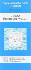Topographische Karten Niedersachsen - 2922: Rotenburg (Wümme)