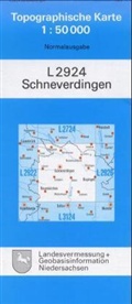 Topographische Karten Niedersachsen - 2924: Schneverdingen