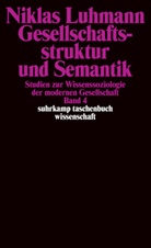 Niklas Luhmann - Gesellschaftsstruktur und Semantik. Bd.4