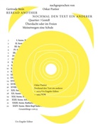 Oskar Pastior, Gertrud Stein, Gertrude Stein, Oskar Pastior - Reread Another. A Play /Nochmal der Text ein anderer, m. Audio-CD