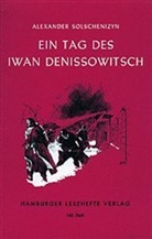 Alexander Solschenizyn - Ein Tag des Iwan Denissowitsch