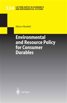 M. Runkel, Marco Runkel, Michael Runkel - Environmental and Resource Policy for Consumer Durables