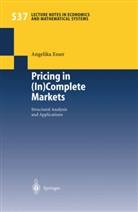 A. Eßer, Angelika Esser - Pricing in (In)complete Markets