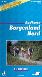 Radkarte Österreich. 1:100000 / Burgenland Nord
