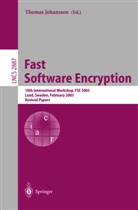 Thomas Johansson - Fast Software Encryption