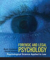 Mark Costanzo, Mark/ Krauss Costanzo, Daniel Krauss - Forensic and Legal Psychology
