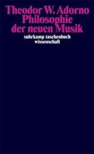 Theodor W. Adorno, Theodor Wiesengrund Adorno - Philosophie der neuen Musik