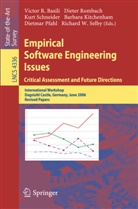 Victor Basili, Victor R. Basili, Barbara Kitchenham, Dietmar Pfahl, Diete Rombach, Dieter Rombach... - Empirical Software Engineering Issues. Critical Assessment and Future Directions